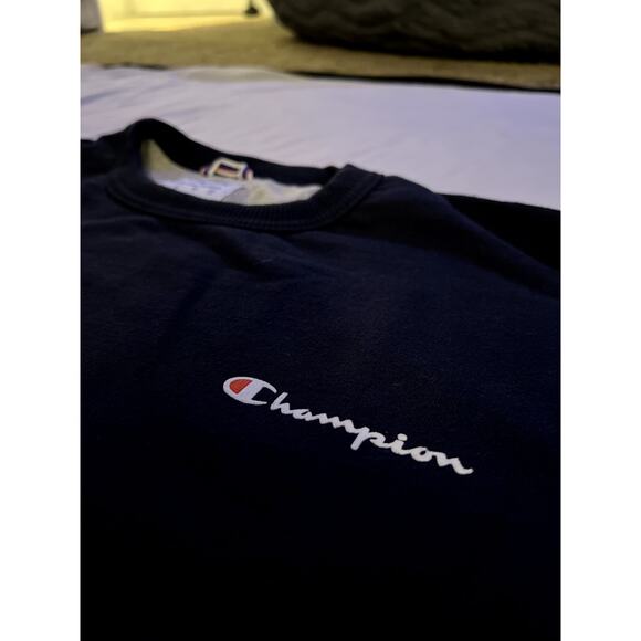 Champion Navy Blue Authentic Athleticwear Sweatshirt Large - Picture 4 of 6